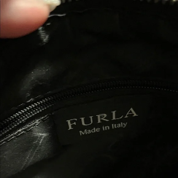 Furla Red Crossbody Bag with Silver Accents - Picture 11 of 13